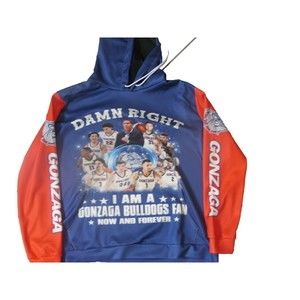 Gonzaga Bulldogs Hoodie Mens XXXL Logo Pullover NCAA Basketball